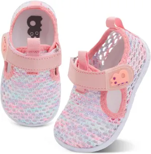 Besroad Toddler Water Shoes Boys Girls Swim Aqua Shoes Breathable Quick Dry Barefoot Sandals for Beach Swimming Pool
