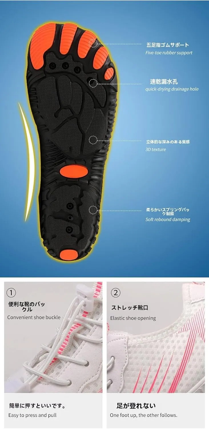 Hike Barefoot Shoes for Women Breathable Mesh Non-Slip Waterproof Lightweight Zero Drop Sole Minimalist Quick Dry for Running Surfing Walking