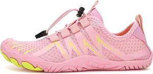 Hiking Barefoot Shoes for Women Men Non-Slip&Wide Toe Box Grounded Footwear,Breathable Waterproof Beach Walking Shoes,Lightweight Adjustable Trail Running Footwear Neuropathy Sneakers Comfort Wear