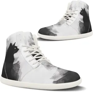 Men's Wide Barefoot Sneakers Cross-Trainer Shoes Breathable Soft EVA Sole Anti-Skid Minimalist Shoe for Athletic Size 5-14 White Sole