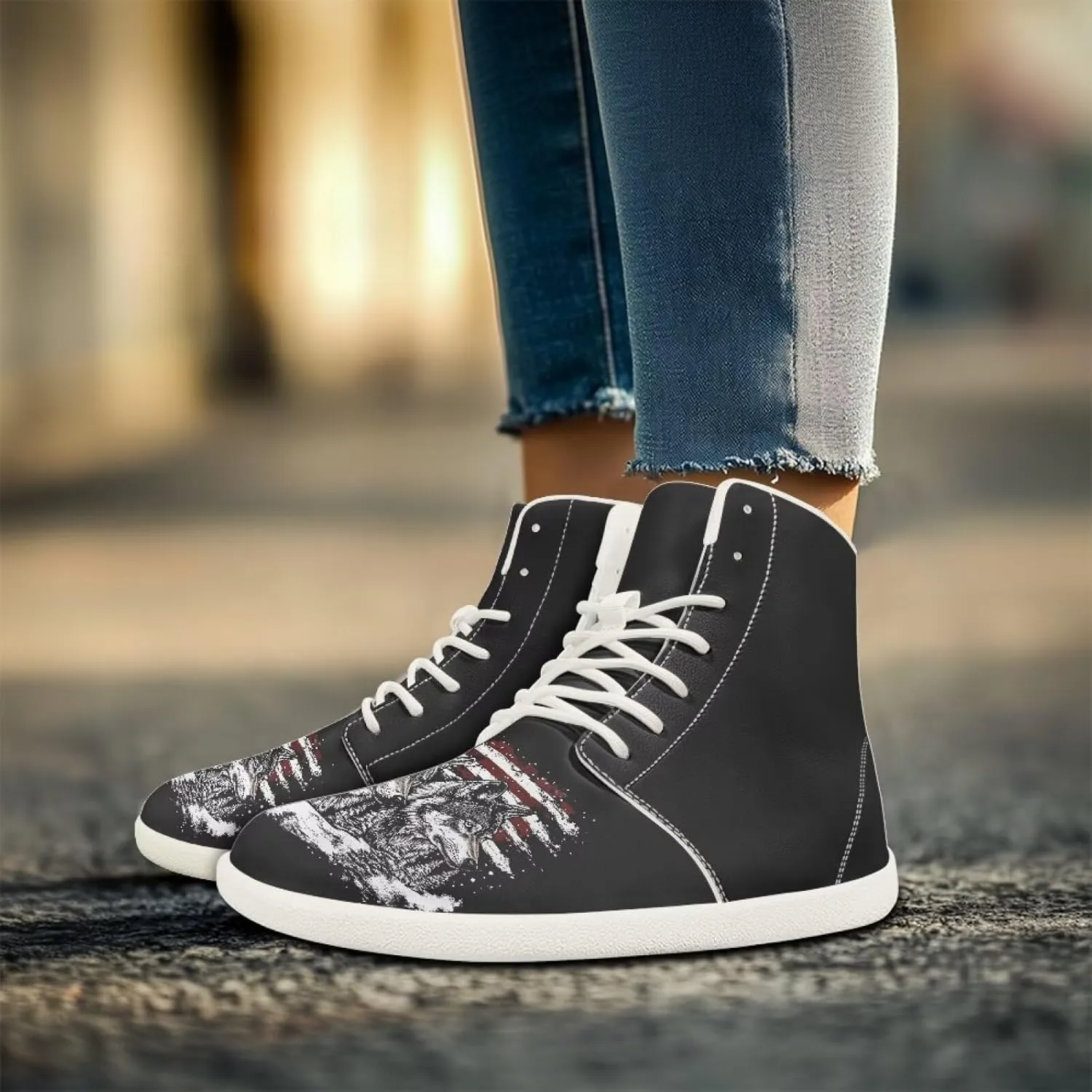 Men's Wide Barefoot Sneakers Cross-Trainer Shoes Breathable Soft EVA Sole Anti-Skid Minimalist Shoe for Athletic Size 5-14 White Sole