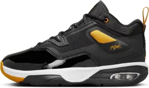 Nike Jordan Stay Loyal 3 Big Kids' Shoes (FB9922-071, Black/White/Yellow Ochre) Size 6.5